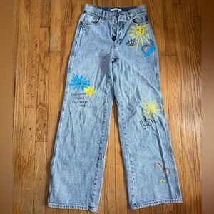 Light Blue Wide-Leg Women’s Jeans